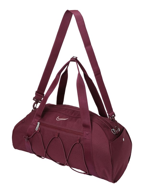 NIKE NIKE Спортна чанта 'One Club'  винено червено / бяло