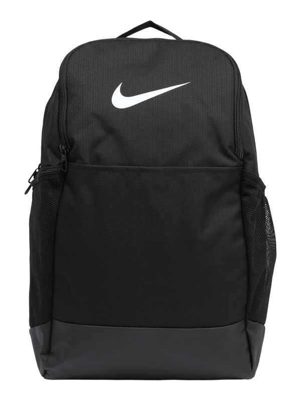 NIKE NIKE Спортна раница 'Brasilia 9.5'  графитено сиво / черно / бяло