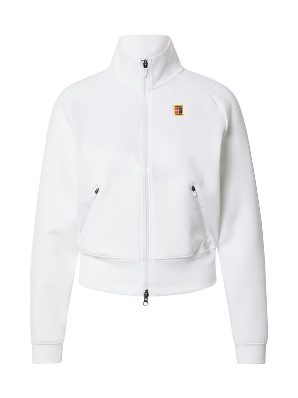 NIKE NIKE Спортна жилетка с качулка  бяло