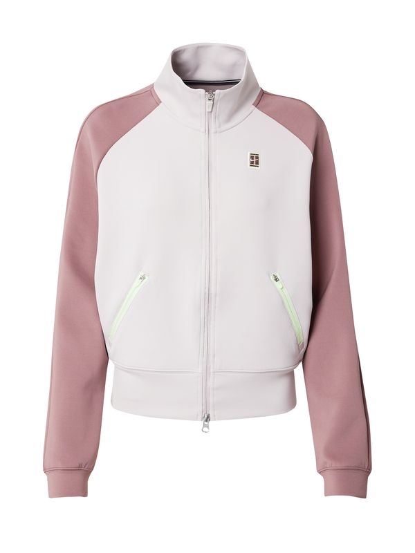 NIKE NIKE Спортна жилетка с качулка  светлозелено / бледоморав / пастелнолилаво