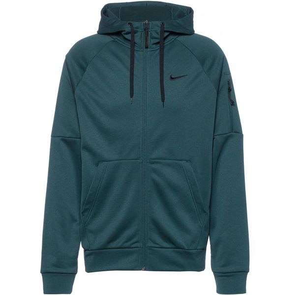 NIKE NIKE Спортна жилетка с качулка  тъмнозелено