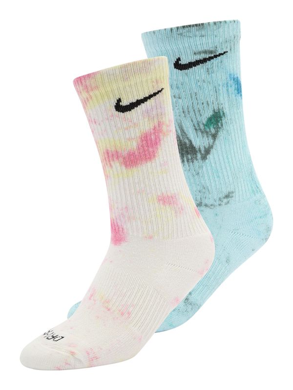 NIKE NIKE Спортни чорапи 'Everyday Plus'  светлосиньо / розово / черно / бяло