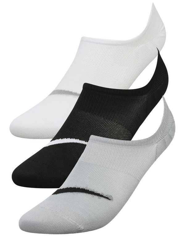 NIKE NIKE Спортни чорапи  сиво / черно / бяло