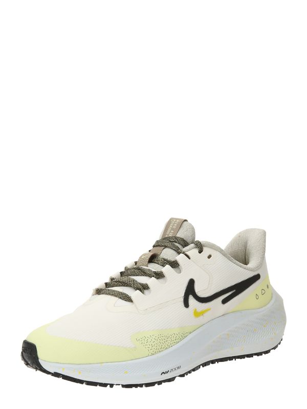 NIKE NIKE Спортни обувки 'Air Zoom Pegasus 39 Shield'  светложълто / черно / бяло