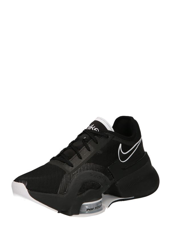 NIKE NIKE Спортни обувки 'Air Zoom SuperRep 3'  черно / бяло