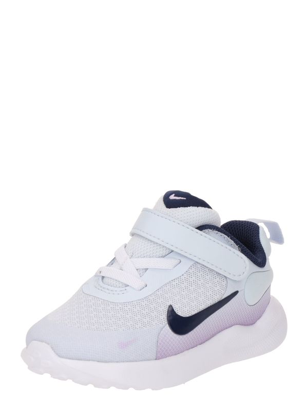 NIKE NIKE Спортни обувки 'REVOLUTION 7 (TDV)'  нейви синьо / сребърно сиво / светлолилаво
