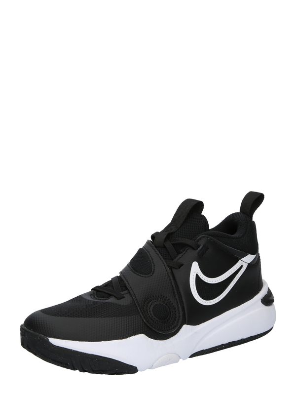 NIKE NIKE Спортни обувки 'Team Hustle D 11'  черно / бяло