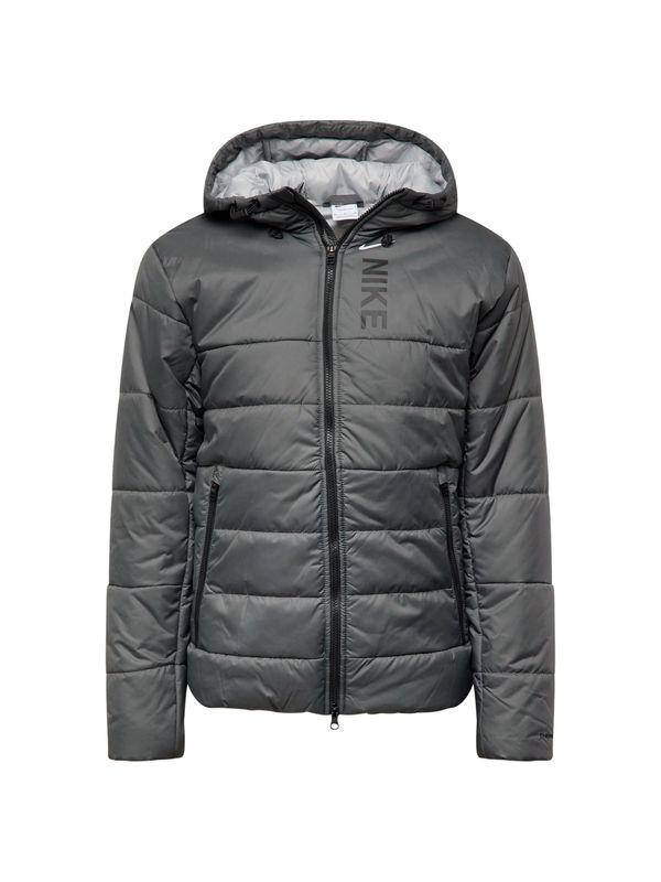 NIKE NIKE Спортно яке  сиво / черно