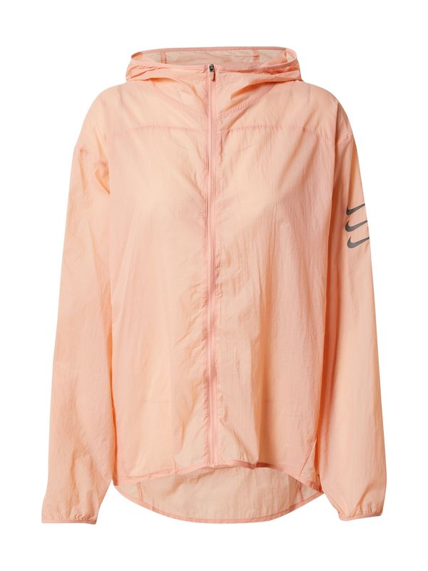 NIKE NIKE Спортно яке  сиво / сьомга