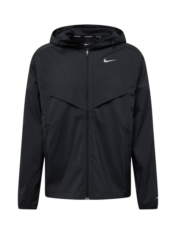 NIKE NIKE Спортно яке 'Windrunner'  сиво / черно