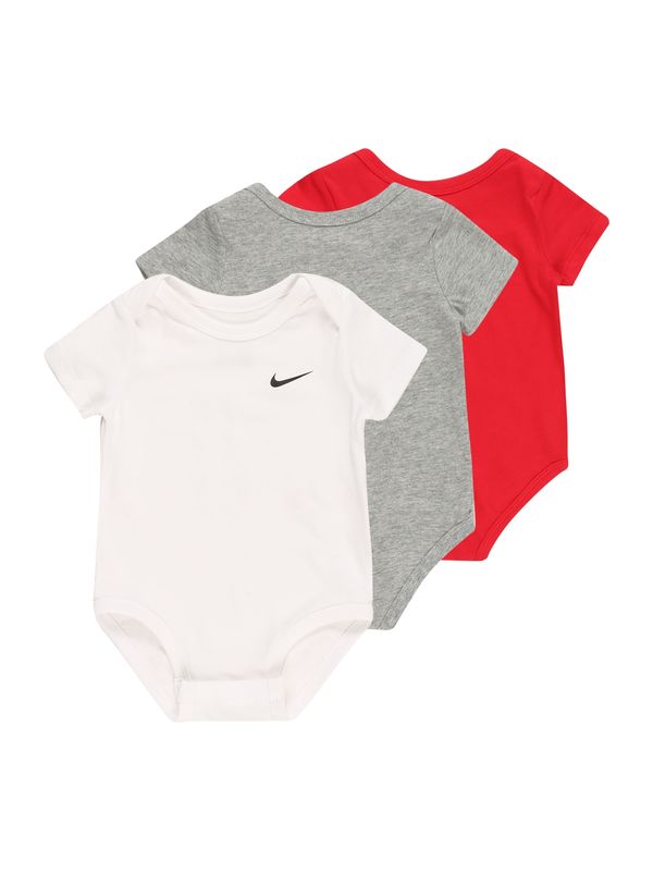 Nike Sportswear Nike Sportswear Бебешки гащеризони/боди  сив меланж / червено / бяло