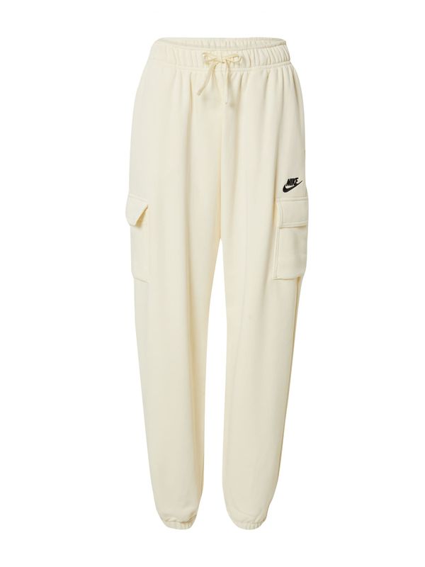Nike Sportswear Nike Sportswear Карго панталон 'Club Fleece'  кремаво / черно