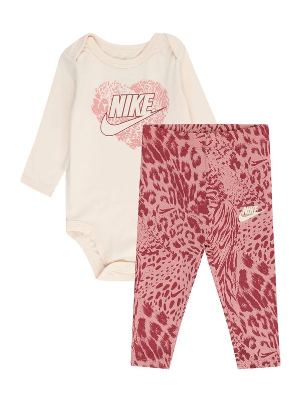 Nike Sportswear Nike Sportswear Комплект  светлобежово / бургундово червено