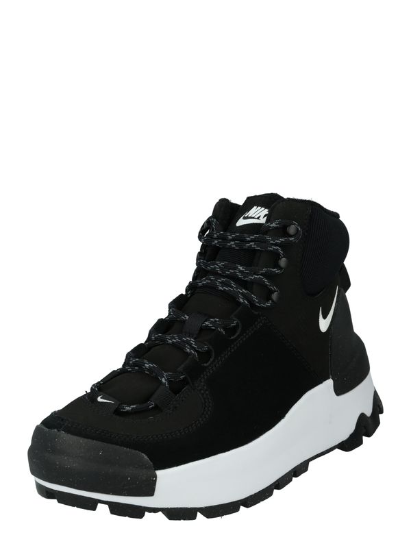 Nike Sportswear Nike Sportswear Ниски ботуши с връзки 'CITY CLASSIC BOOT'  черно / бяло
