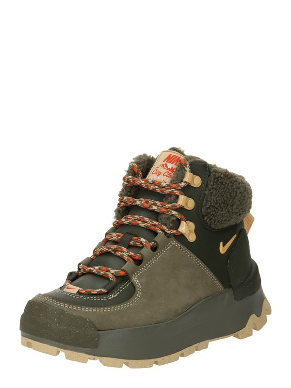 Nike Sportswear Nike Sportswear Ниски ботуши с връзки 'CITY CLASSIC'  каки / елхово зелено