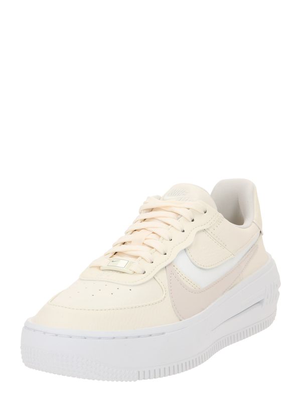 Nike Sportswear Nike Sportswear Ниски маратонки 'AF1 PLT.AF.ORM'  слонова кост / тъмнобежово / бяло