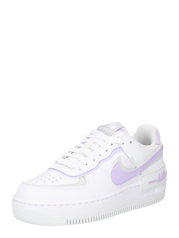 Nike Sportswear Nike Sportswear Ниски маратонки 'AF1 SHADOW'  сребърно сиво / лавандула / бяло