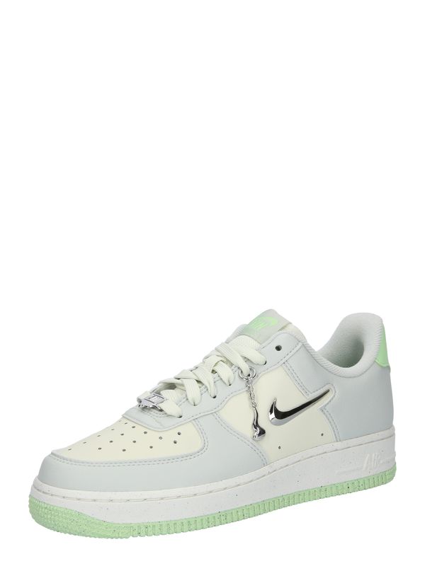 Nike Sportswear Nike Sportswear Ниски маратонки 'AIR FORCE 1'  бежово / лазурно синьо / лайм
