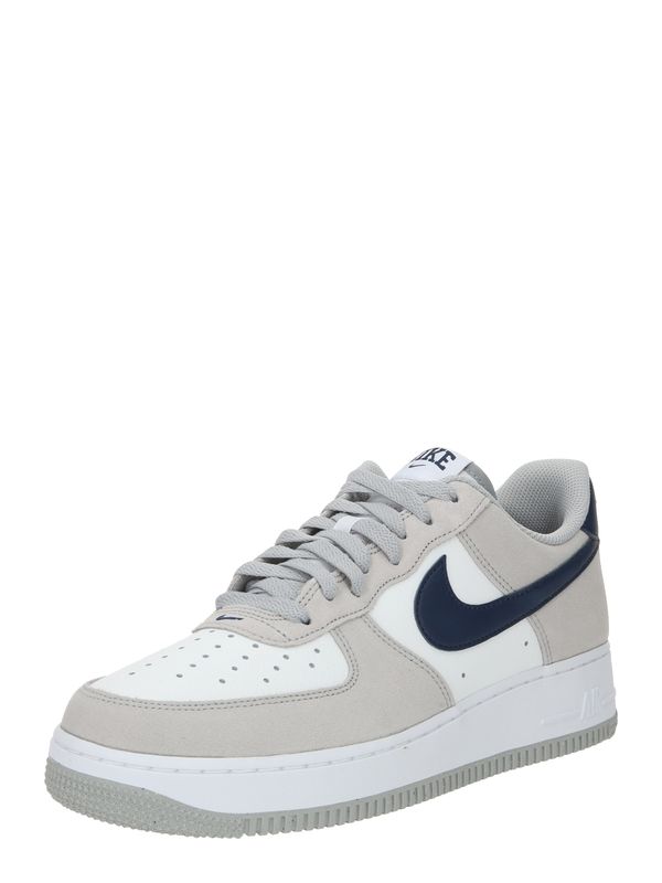 Nike Sportswear Nike Sportswear Ниски маратонки 'Air Force 1'  морскосиньо / сиво-бежово / бяло