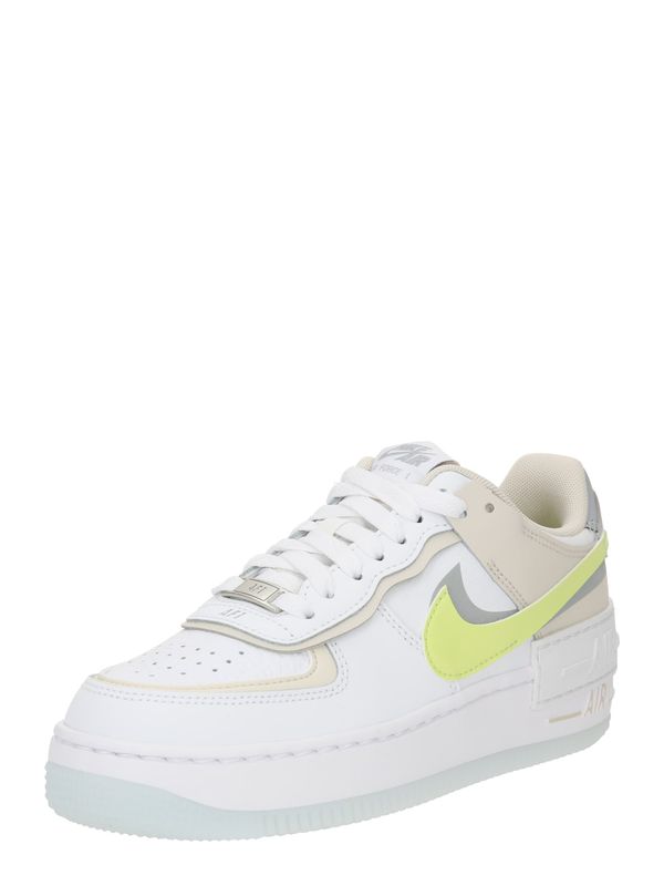 Nike Sportswear Nike Sportswear Ниски маратонки 'Air Force 1 Shadow'  светлобежово / жълто / сиво / бяло