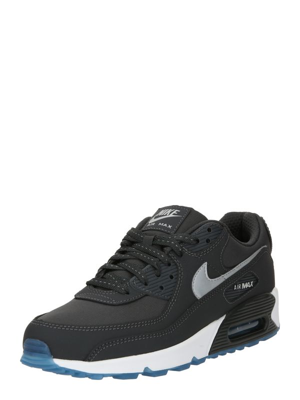 Nike Sportswear Nike Sportswear Ниски маратонки 'AIR MAX 90'  антрацитно черно / сребърно сиво / сребърно