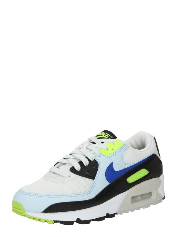 Nike Sportswear Nike Sportswear Ниски маратонки 'AIR MAX 90'  синьо / светлосиньо / лайм / бяло