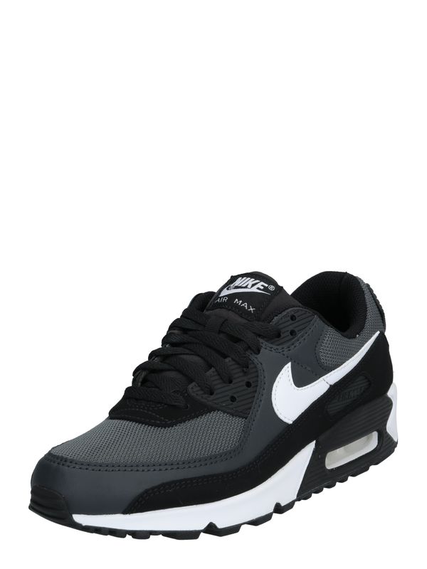 Nike Sportswear Nike Sportswear Ниски маратонки 'AIR MAX 90'  сиво / черно / бяло