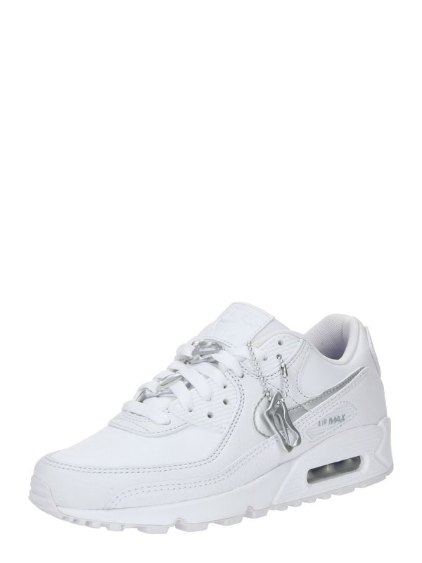 Nike Sportswear Nike Sportswear Ниски маратонки 'Air Max 90'  сребърно сиво / бяло