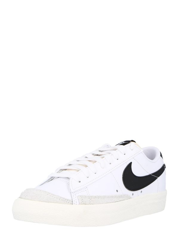 Nike Sportswear Nike Sportswear Ниски маратонки 'BLAZER LOW 77'  черно / бяло / яйчена черупка