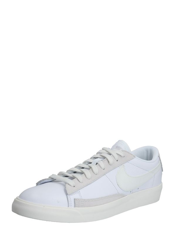 Nike Sportswear Nike Sportswear Ниски маратонки 'BLAZER LOW LEATHER'  платина / бяло