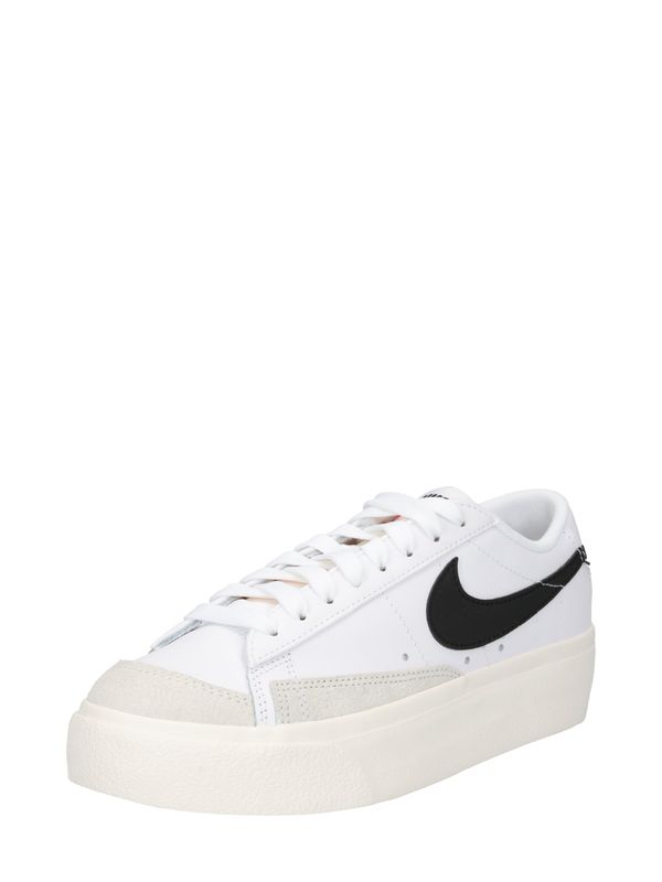 Nike Sportswear Nike Sportswear Ниски маратонки 'Blazer'  светлосиво / черно / бяло