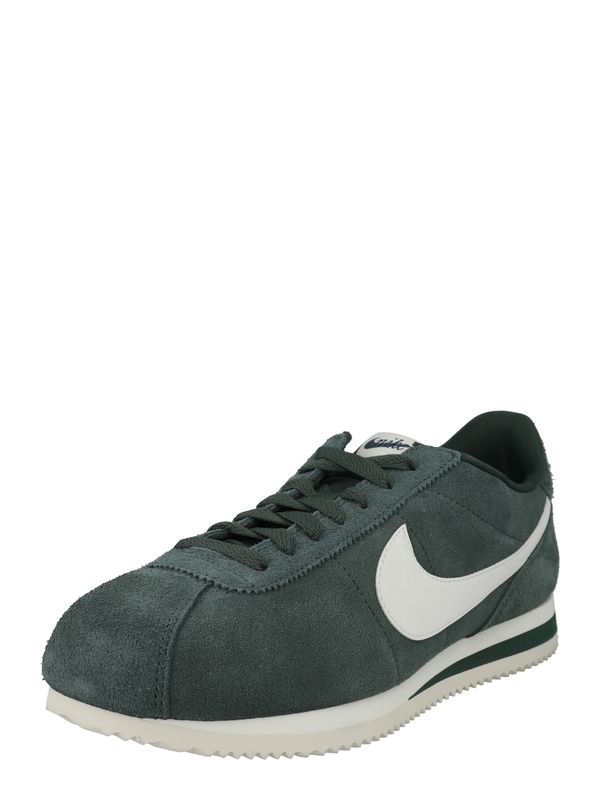 Nike Sportswear Nike Sportswear Ниски маратонки 'CORTEZ'  тъмнозелено / бяло
