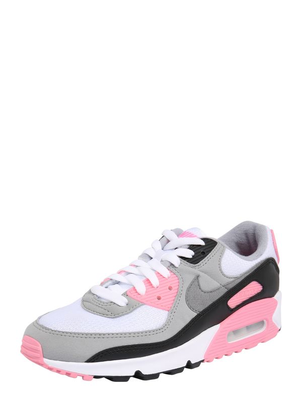 Nike Sportswear Nike Sportswear Ниски маратонки 'Nike Air Max 90'  сиво / розово / бяло