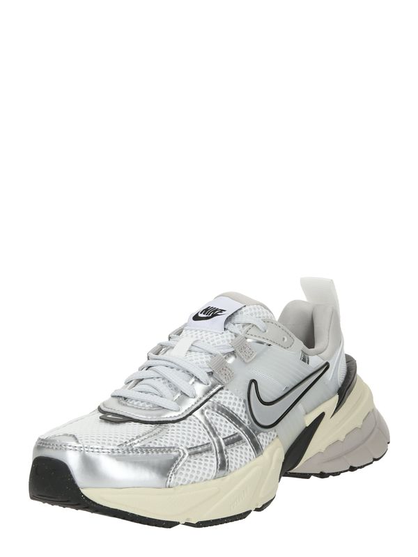 Nike Sportswear Nike Sportswear Ниски маратонки 'V2K'  черно / сребърно / бяло
