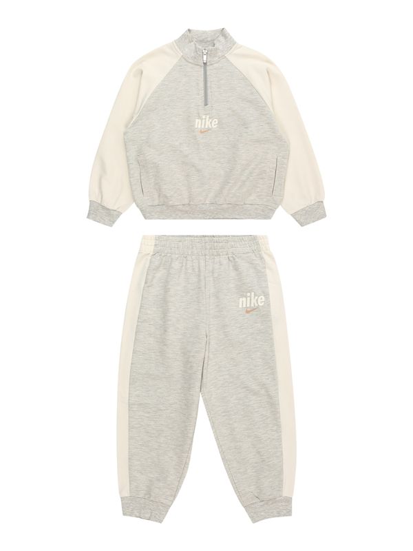 Nike Sportswear Nike Sportswear Облекло за бягане  бежово / сив меланж / оранжево