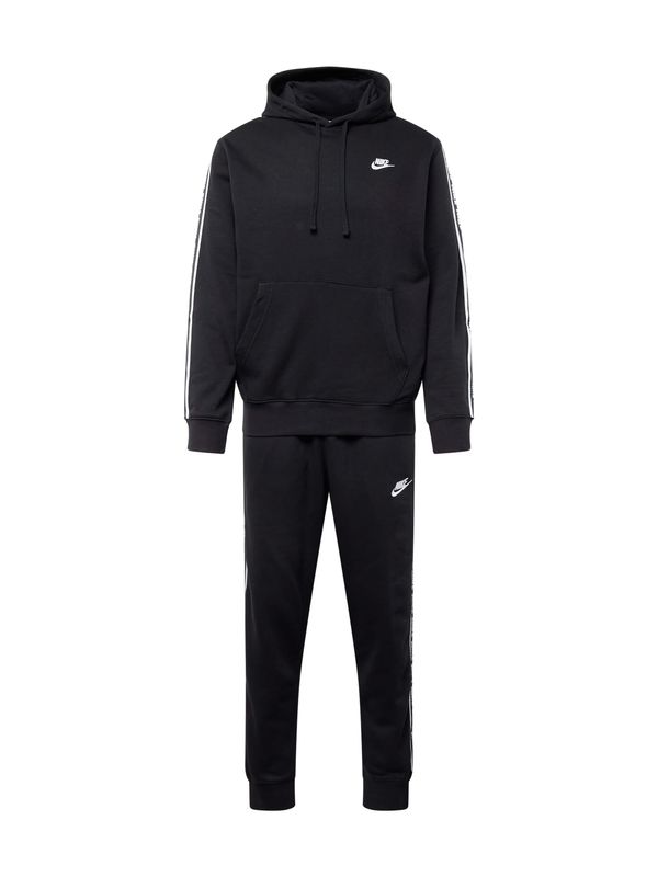 Nike Sportswear Nike Sportswear Облекло за бягане 'CLUB FLEECE'  черно / бяло