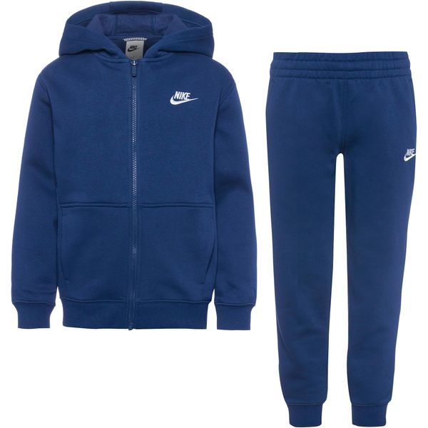 Nike Sportswear Nike Sportswear Облекло за бягане 'Club Fleece'  синьо / бяло