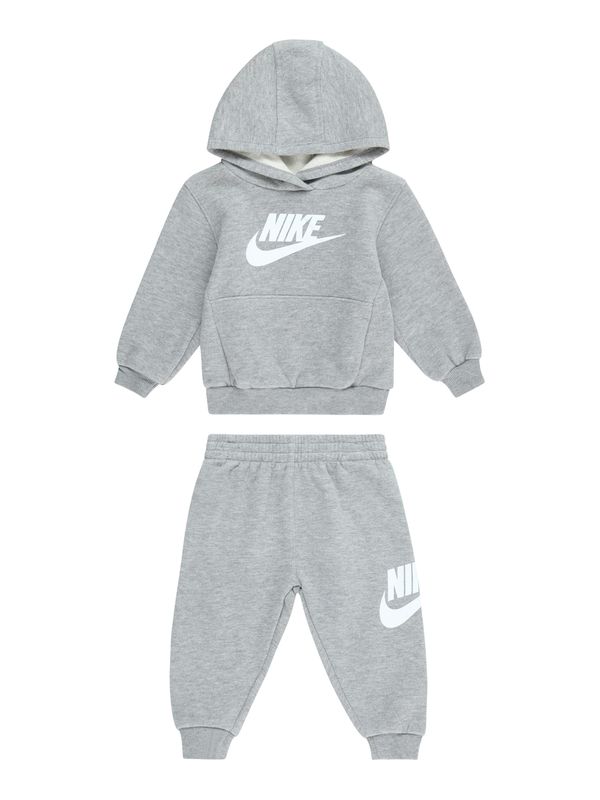 Nike Sportswear Nike Sportswear Облекло за бягане 'CLUB FLEECE'  сив меланж / бяло