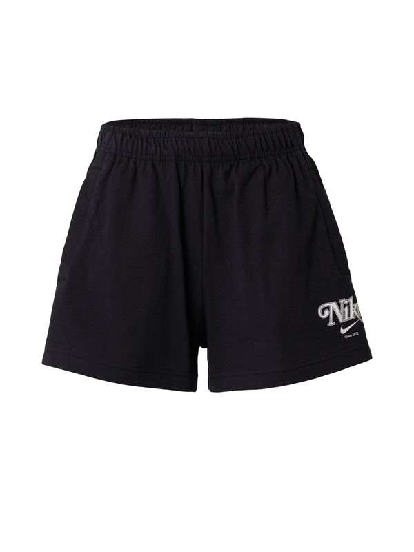 Nike Sportswear Nike Sportswear Панталон  черно / бяло