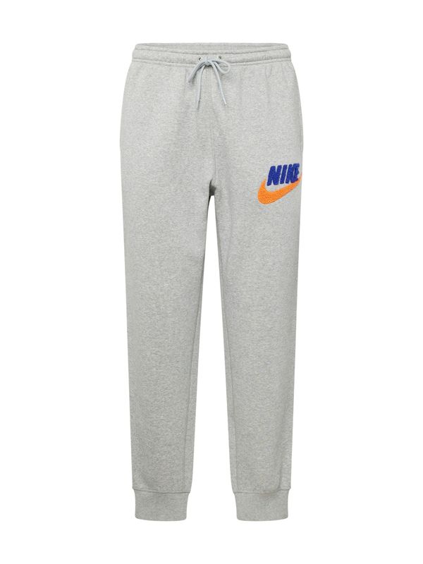 Nike Sportswear Nike Sportswear Панталон 'CLUB BB'  ултрамарин синьо / сив меланж / оранжево