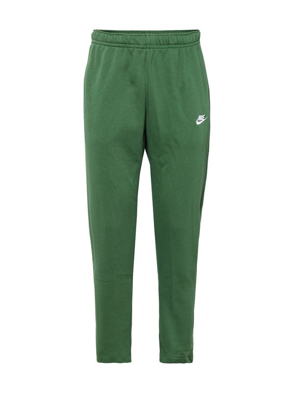 Nike Sportswear Nike Sportswear Панталон 'CLUB FLEECE'  зелено / бяло
