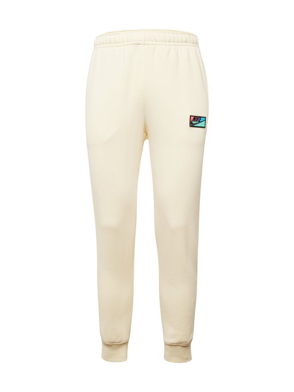 Nike Sportswear Nike Sportswear Панталон 'CLUB'  светлосиньо / светлозелено / черно / бял памук