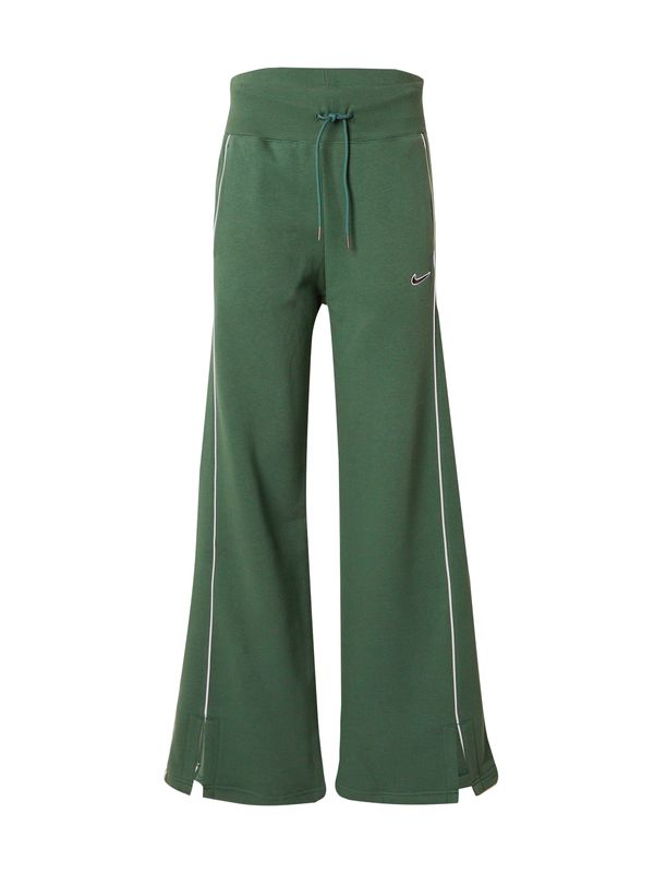 Nike Sportswear Nike Sportswear Панталон 'FLC PHX'  нефритено зелено / черно / бяло