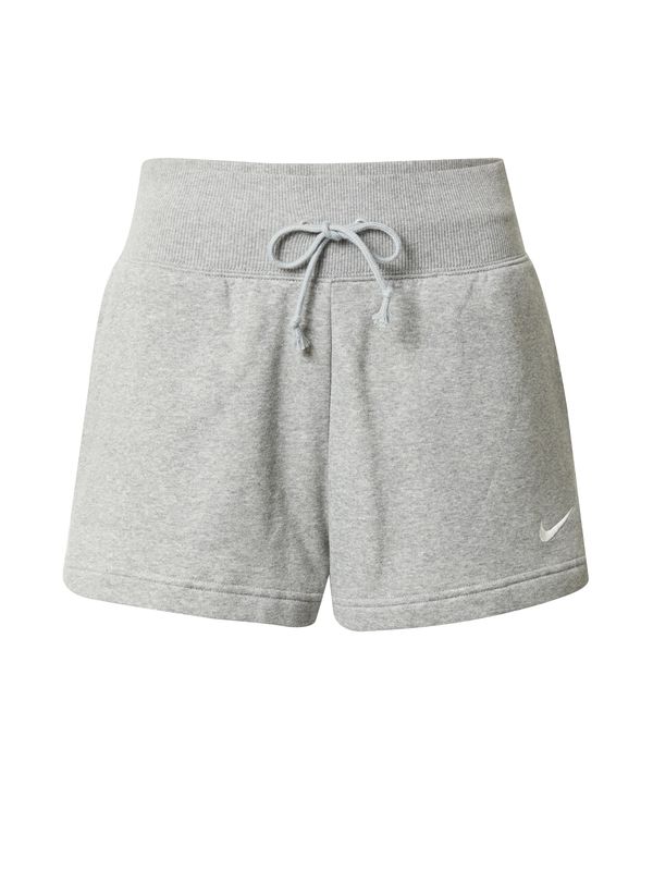 Nike Sportswear Nike Sportswear Панталон 'Phoenix Fleece'  сив меланж / бяло