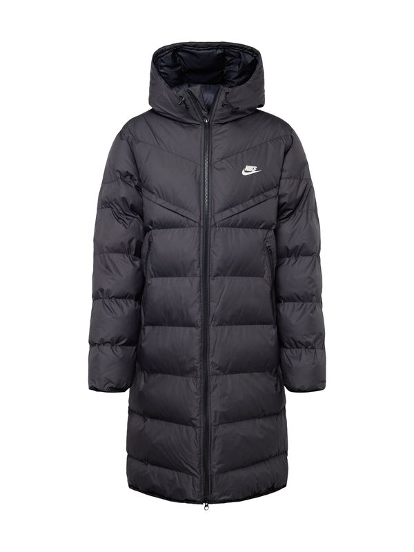 Nike Sportswear Nike Sportswear Преходно палто  черно / бяло