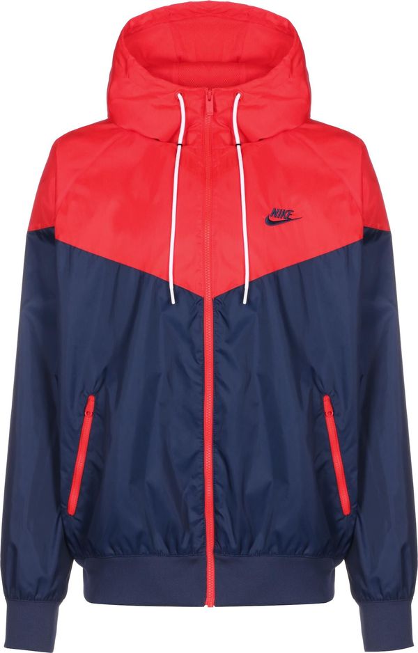 Nike Sportswear Nike Sportswear Преходно яке 'Heritage Essentials'  нощно синьо / гренадин