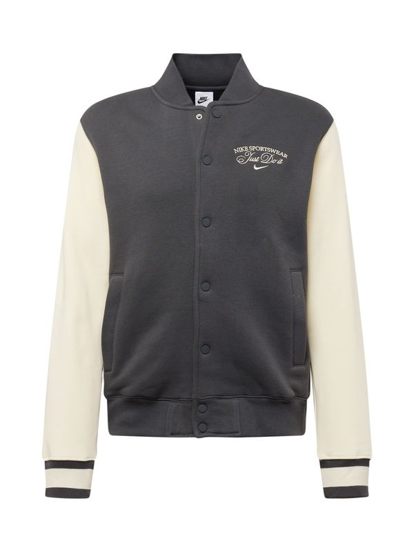 Nike Sportswear Nike Sportswear Преходно яке 'VARSITY'  бежово / тъмносиво