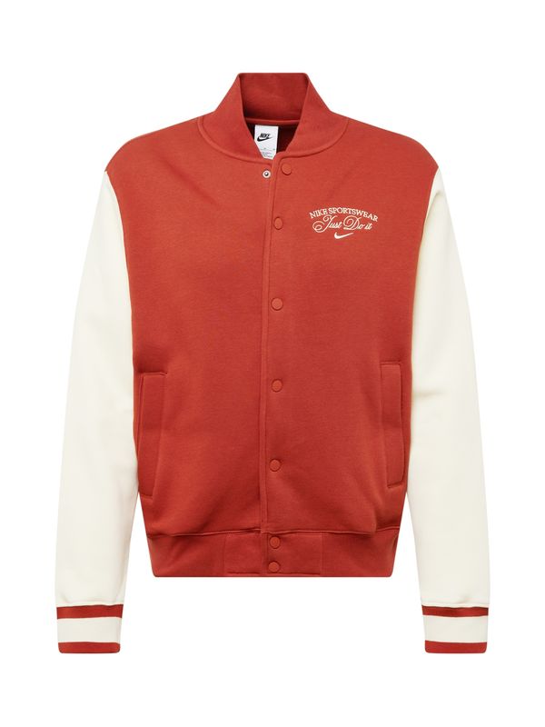 Nike Sportswear Nike Sportswear Преходно яке 'VARSITY'  оранжево / бяло