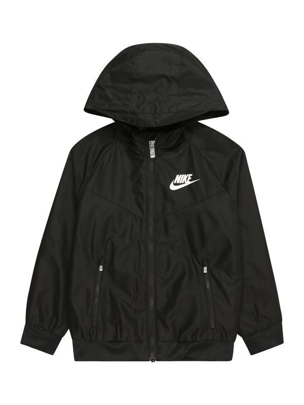 Nike Sportswear Nike Sportswear Преходно яке 'WINDRUNNER'  черно / бяло