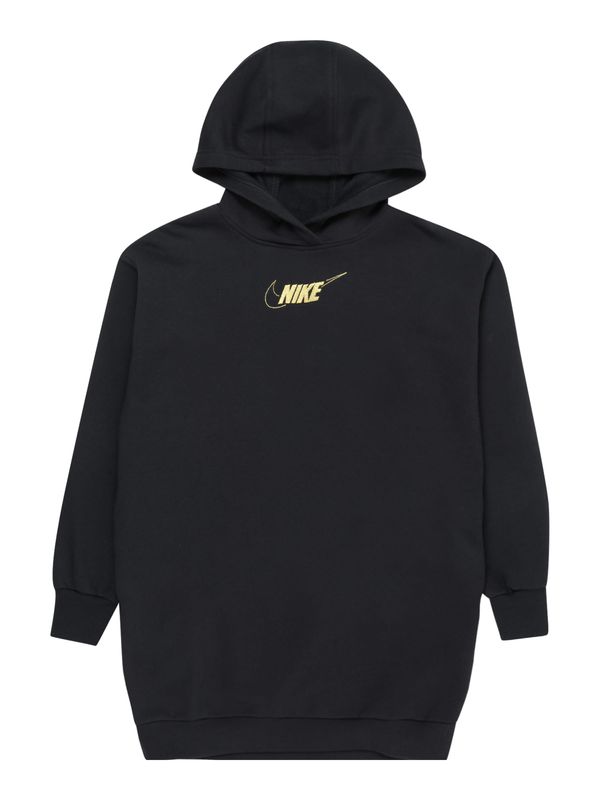 Nike Sportswear Nike Sportswear Рокля 'CLUB FLEECE'  злато / черно